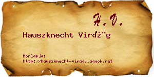 Hauszknecht Virág névjegykártya