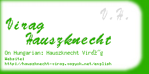 virag hauszknecht business card